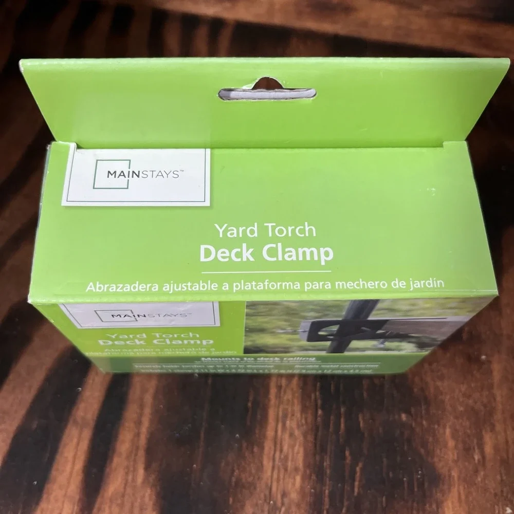 Mainstays Yard Torch Deck Clamps! Mount‎ Tiki Torches or Fly Flags